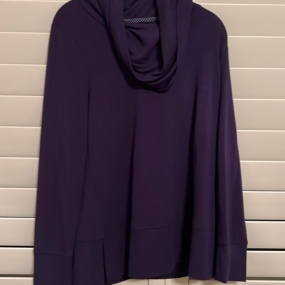 NWT Cupio Navy blue long sleeve relaxed sweater Size M